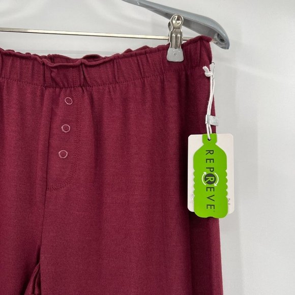 PJ Salvage Reloved Jersey Lounge Pajama Pants sz M Port Burgundy RIRLP NWT - Picture 3 of 6